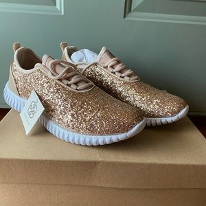 Rose gold sneakers